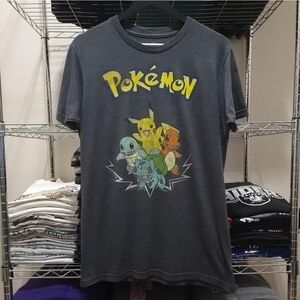 Pokémon Mens Size Medium Grey First Generation Pokémon t-shirt